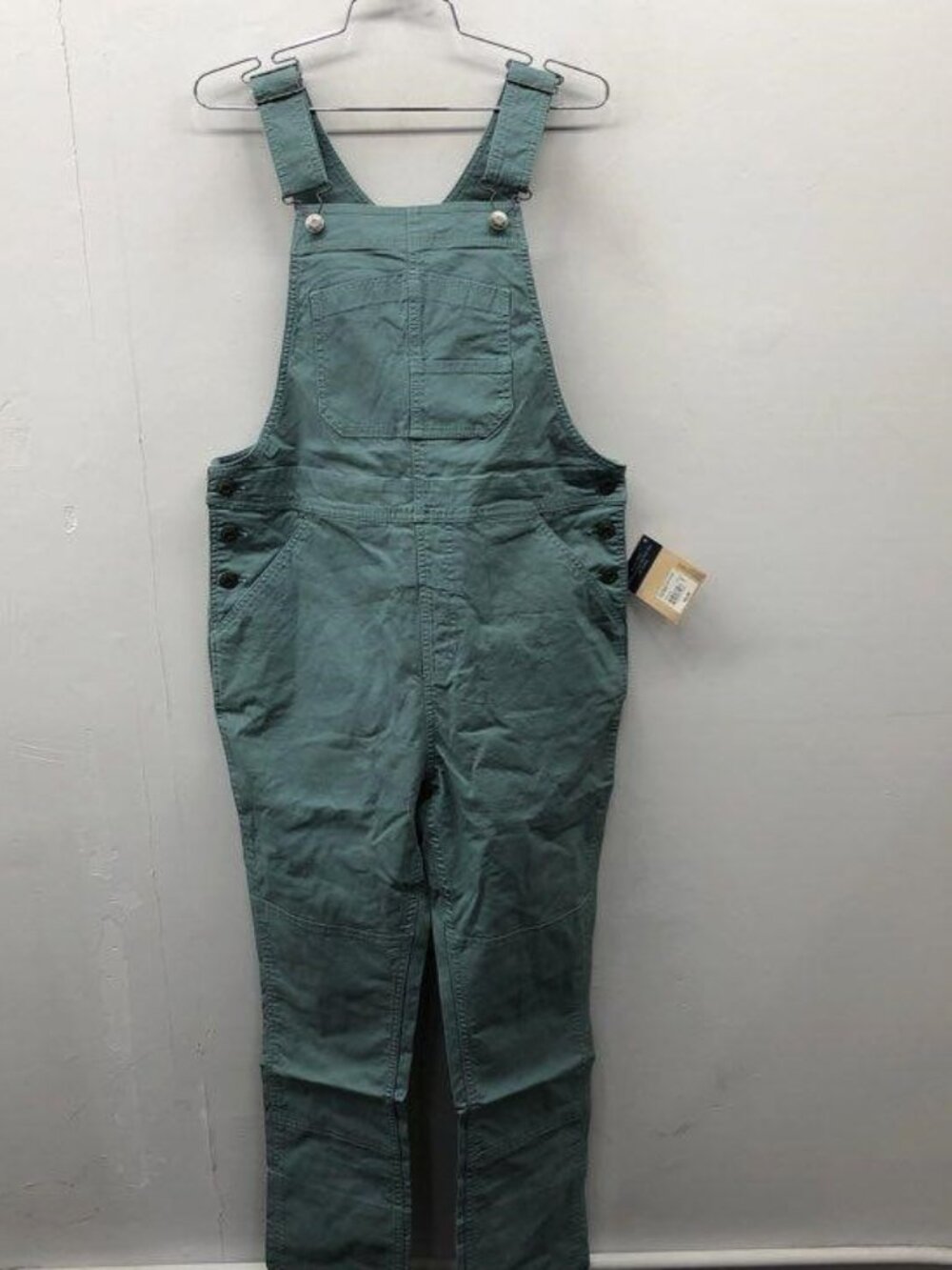 3 PAIR Blue Mtn Women's Canvas Overalls Arctic Green Stretch Reinforced S NWT